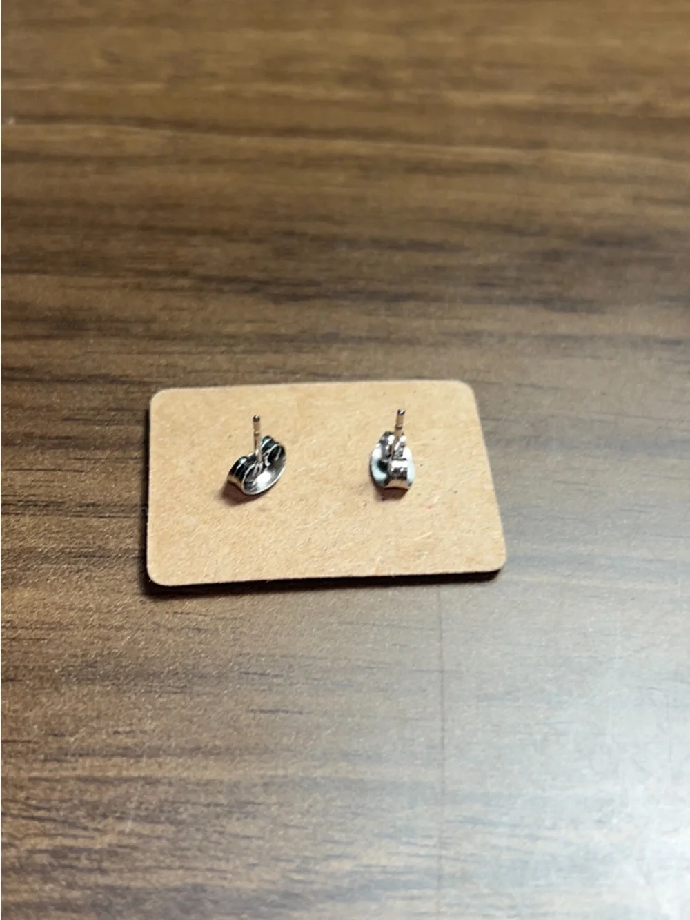 Delicate Silver Flame Stud Earrings for Women